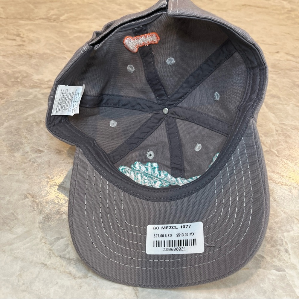 Margaritaville Denim Hat Cap Strap Back Blue Adustable gray - Picture 9 of 10
